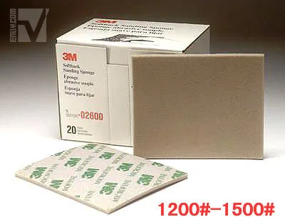 

3 m original sponge, sand paper (green very detail) 1200 # - 1500 # [02600]