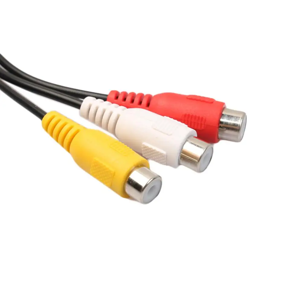 Новые Полезные 27 см 7-контактный мини-DIN S-Video 3 RCA Женский Кабель преобразователя |