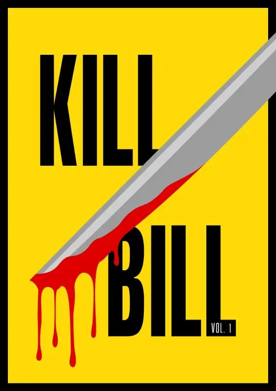 Kill Bill минимализм ткань для невесты агитация Рето Винтаж крафт-плакат