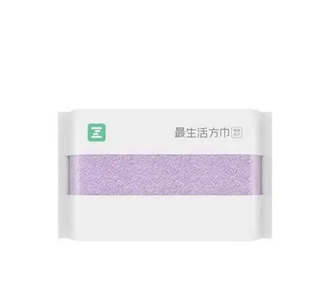purple Распродажа Xiaomi ZSH квадратное полотенце платок полиэфирное антибактериальное полотенце Oeko-Tex стандарт хлопок водопоглощение для ba - Цвет: purple