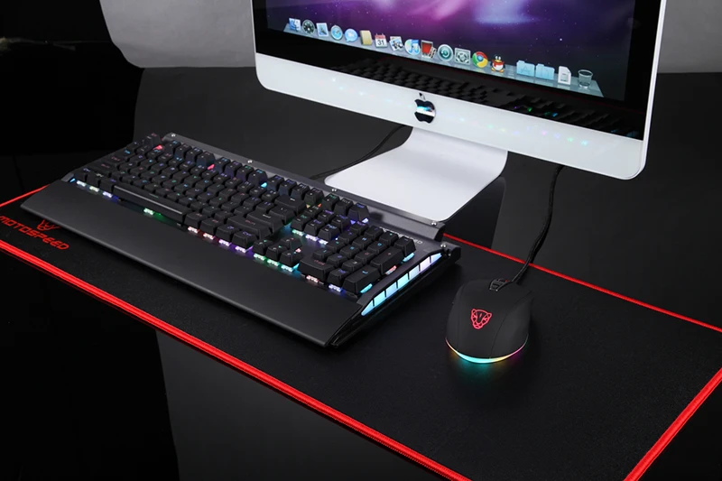 Motospeed V60 RGB игровая мышь для геймера Программирование 5000 dpi USB компьютер 7 кнопок Wried Оптические мыши с подсветкой дышащий светодиодный для ПК Lap