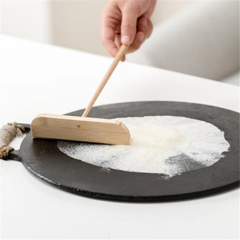 Длинная ручка омлет Блинный деревянный Т образный разбрасыватель палка DIY