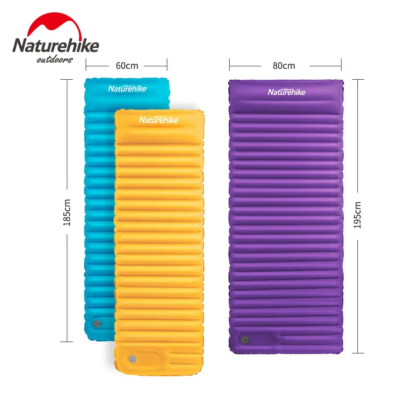 

Naturehike Air Bed 7.5cm Thicken Camping Mat With Pillow Lightweight Outdoor Tent Sleeping Pad Inflatable Mattress NH18Q001-D