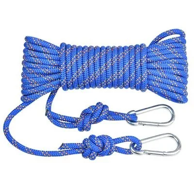 10-15 м 8 мм 2 шт. крючок безопасности Вспомогательная веревка для скалолазания