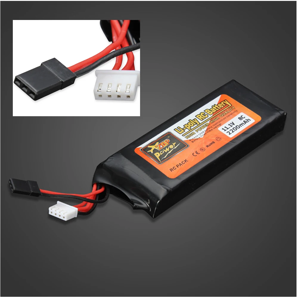 Оптовая продажа 1 шт. батарея ZOP Power Rc lipo 11 В 2200 мАч 8C 3S 3PK трансмиттер для RC Futaba 3PK|lipo