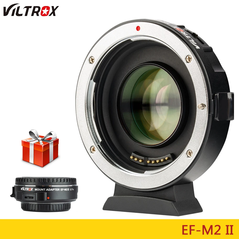 VILTROX EF-M2 II AF с автофокусом EXIF 0.71X понижающий скорость усилитель объектива адаптер для объектива Canon EF для камеры M43 GH4 GH5 GF6 GF1
