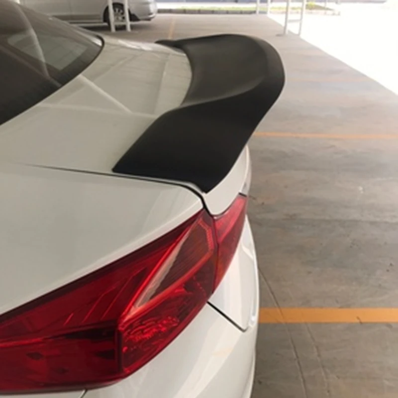 Применение для Honda CITY спойлер года глянцевое углеродное волокно/FRP заднее крыло R стиль спойлер, аксессуары