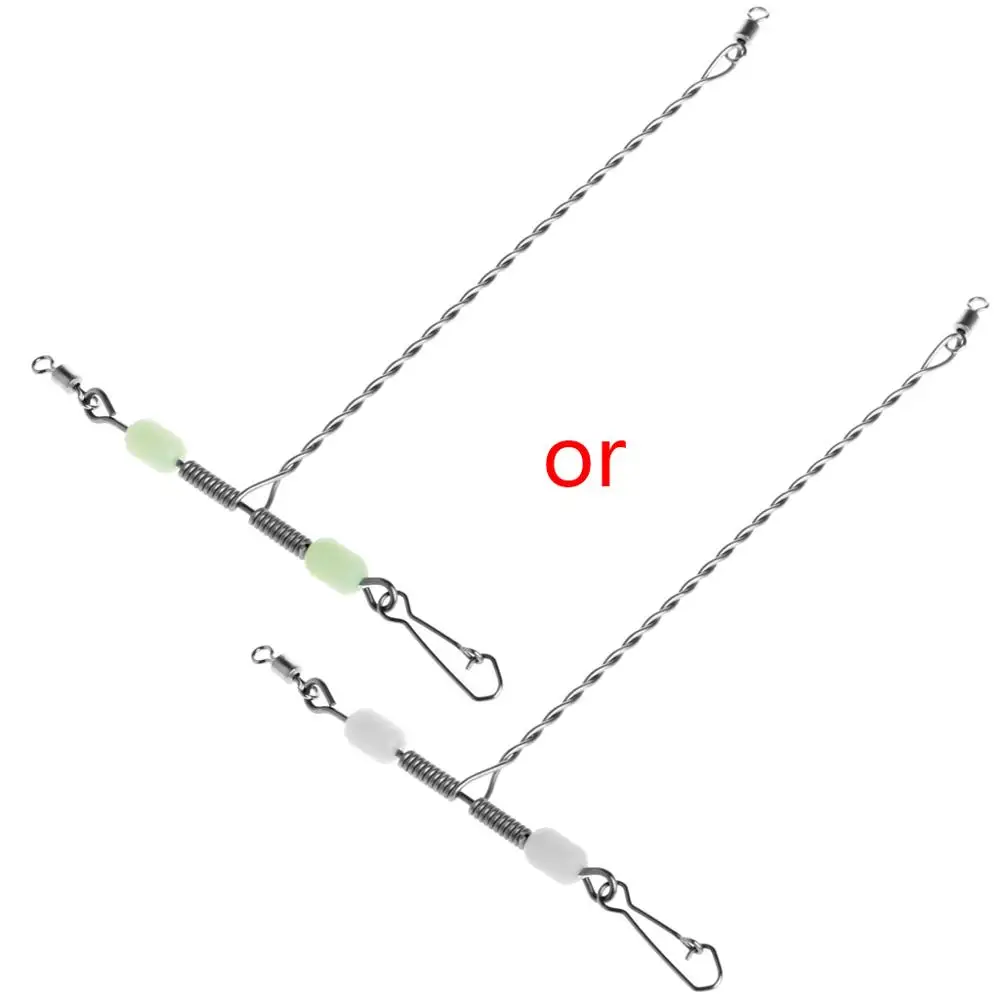 Люминесцентные бусины из нержавеющей стали Т образный поворотный Рыболовный