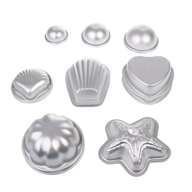 

16PCS 6 Style DIY Metal Bath Bomb Mold Crafting Bath Bombs Handmade Soaps & Cake