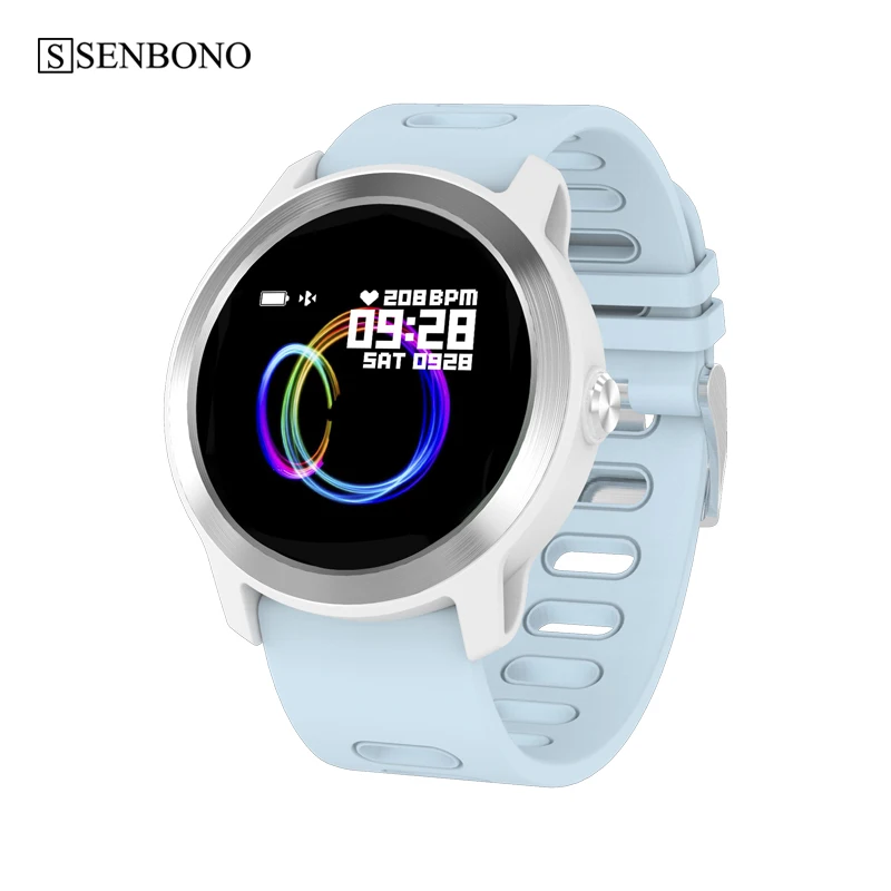 SENBONO S08 Plus IP68 Водонепроницаемые Мужские Женские Смарт-часы монитор сердечного ритма фитнес-трек подарок умные часы для Android IOS