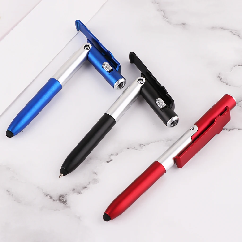 Многофункциональная шариковая ручка 4 в 1 складной светодиодный светильник