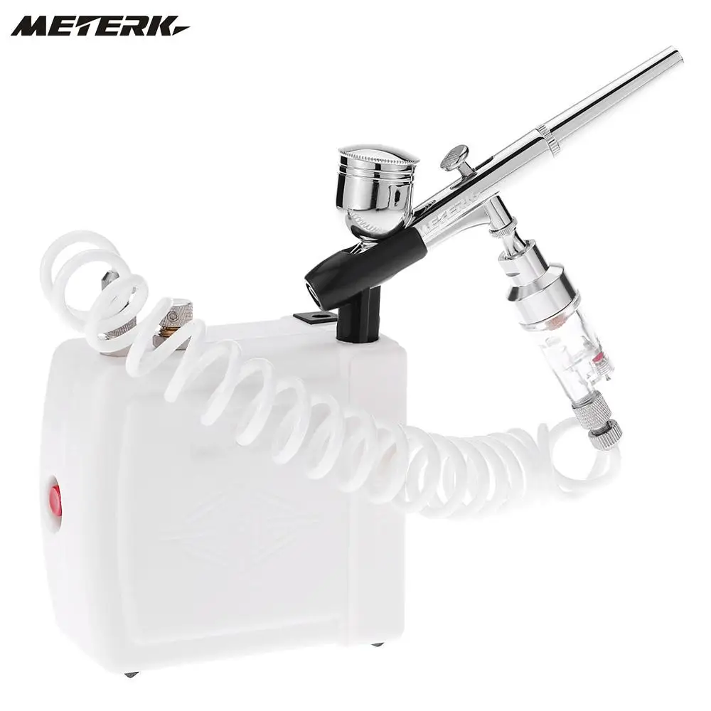 Профессиональный гравитационный подающий Аэрограф Meterk Двойного действия