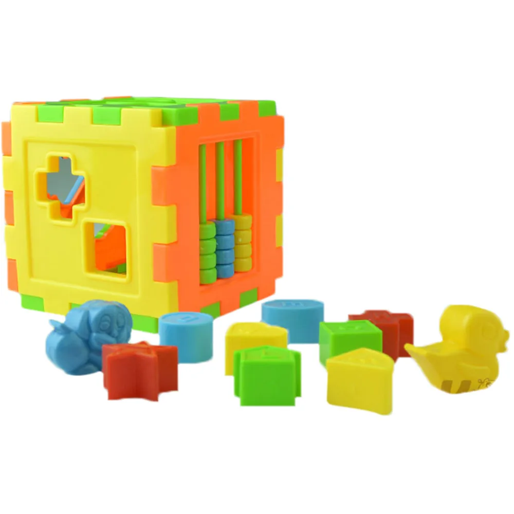 Пластиковые Пазлы детский контейнер Ранние развивающие детские игры Детская