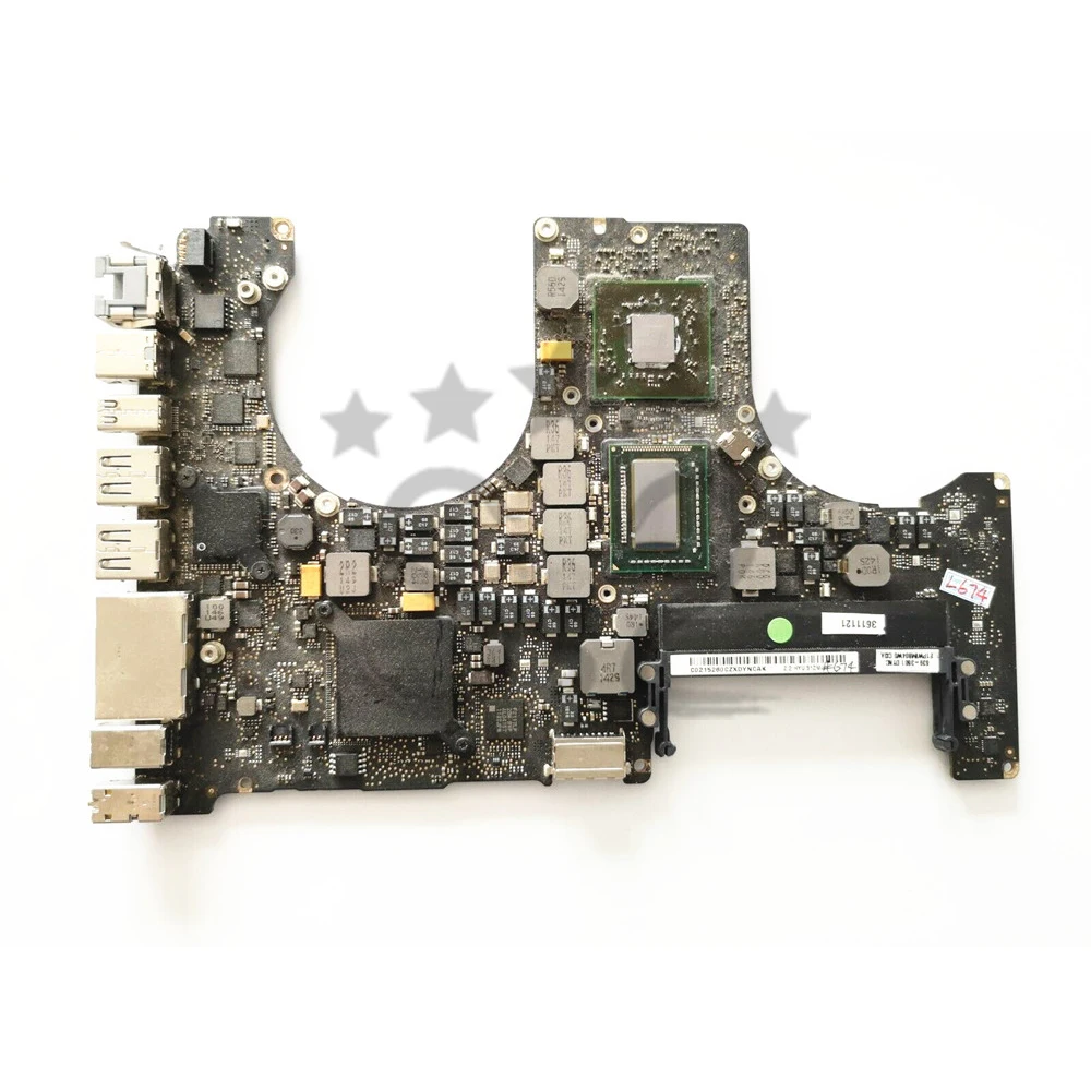 Год 2011 материнская плата A1286 материнская плата для Macbook Pro 1" MD318LL/A MC723LL/A i7 2,2 ГГц используется оригинальная