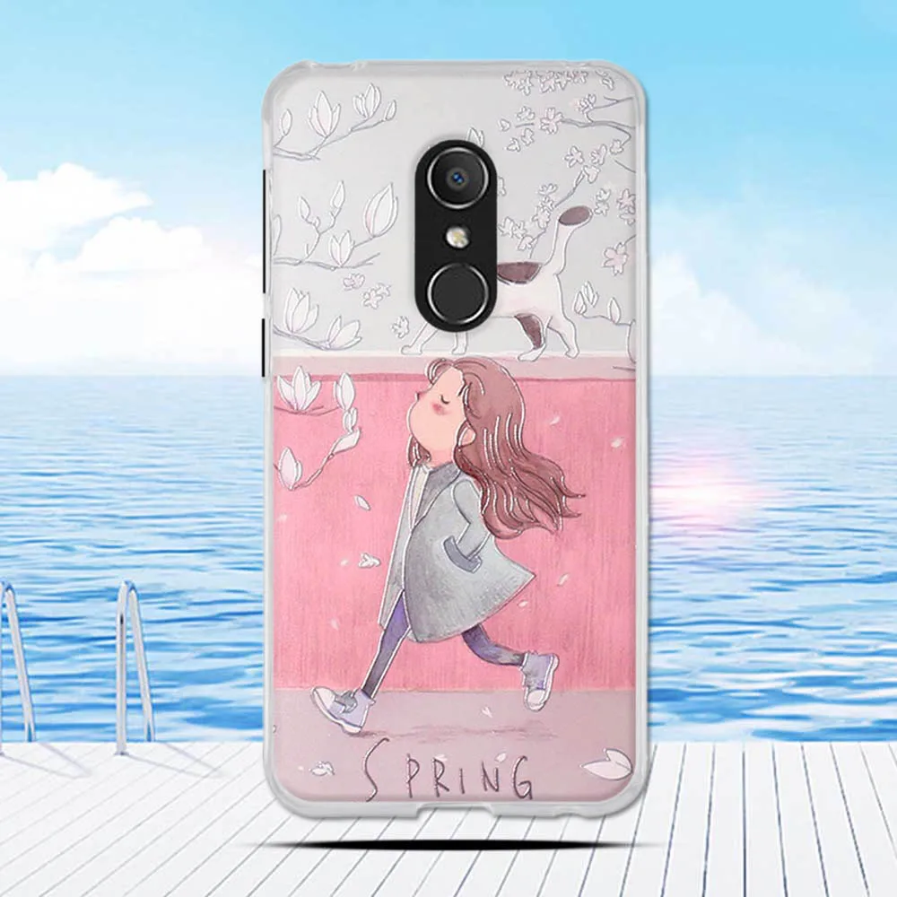 Силиконовый чехол для Alcatel 1X hoesje милый мультяшный Мягкий из ТПУ 1C 2018 телефона