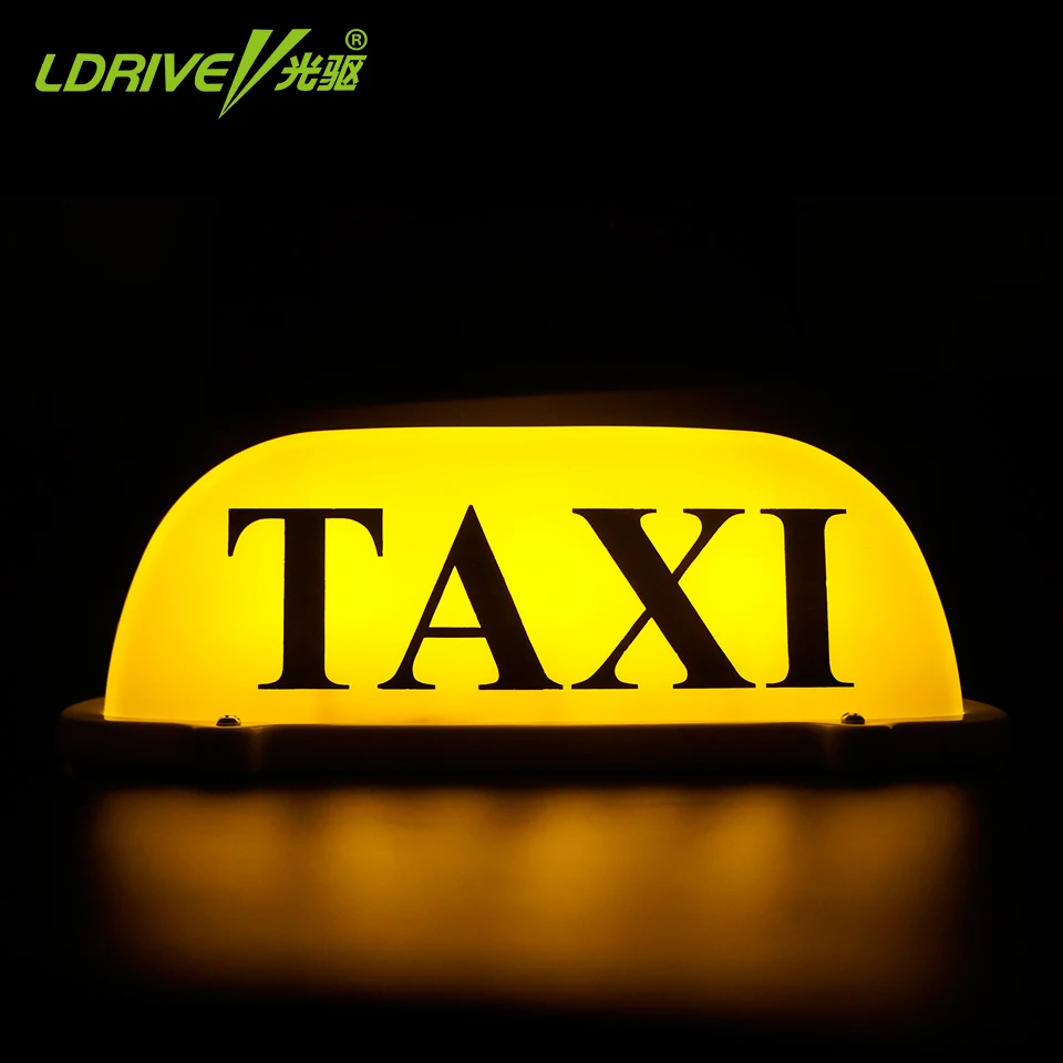 LDRIVE 12V значок такси светодиодный желтый магнит такси/Cab свет водонепроницаемый