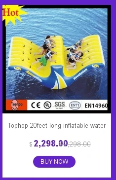 Tophop отличное качество низкая цена надувные плавающие в воде игровая площадка, надувные плавающие в воде парк для продажи