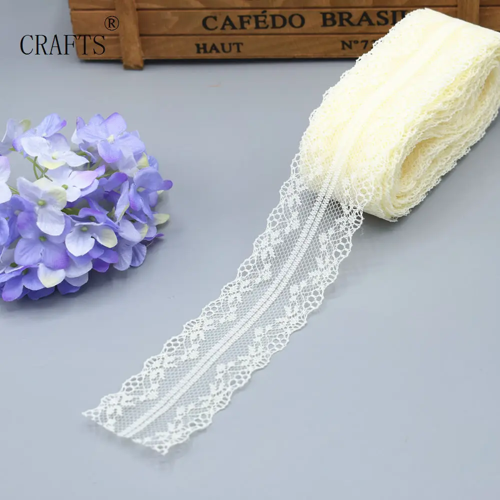 Новинка! Оптовая продажа красивая кружевная лента длиной 10 ярдов ширина 3 6 см