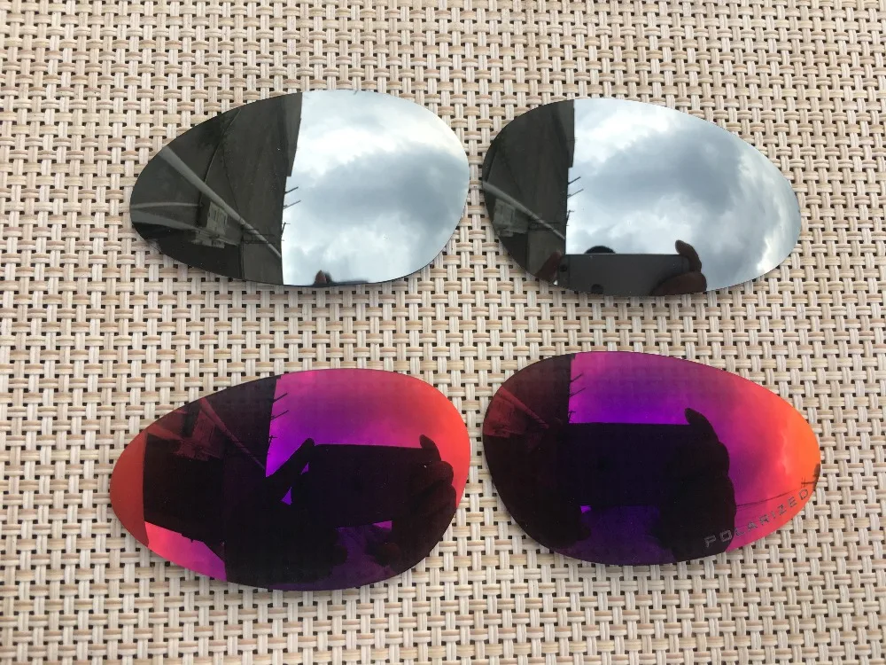 silver &amp purple red Polarized Replacement Lenses for Minute 1.0 Sunglasses Lens Only-2 Pairs | Аксессуары для одежды