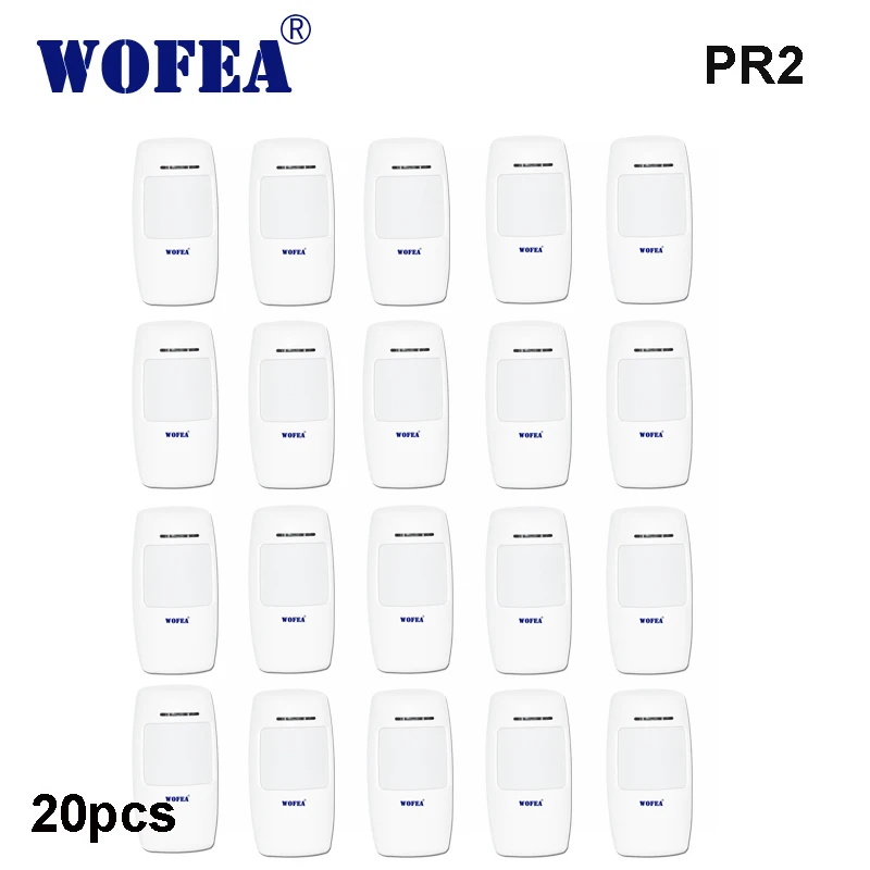 Wofea беспроводной PIR инфракрасный датчик детектор движения 1527 Тип 3 В мощность для домашней охранной сигнализации 433 МГц - Цвет: 20pcs