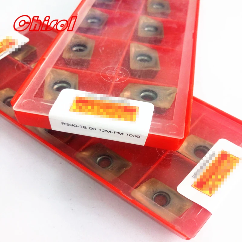 R390-180608M-PM R390-180612M-PM 1030 4240 вкладыши для твердосплавного фрезерования резак помолка, резка инструменты
