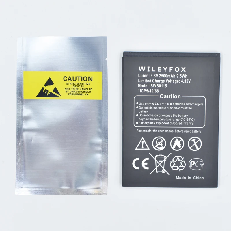 Hekiy 2019 Новый 3 8 V 2500mAh SWB0115 Оригинальный аккумулятор для Wileyfox Swift высокое качество