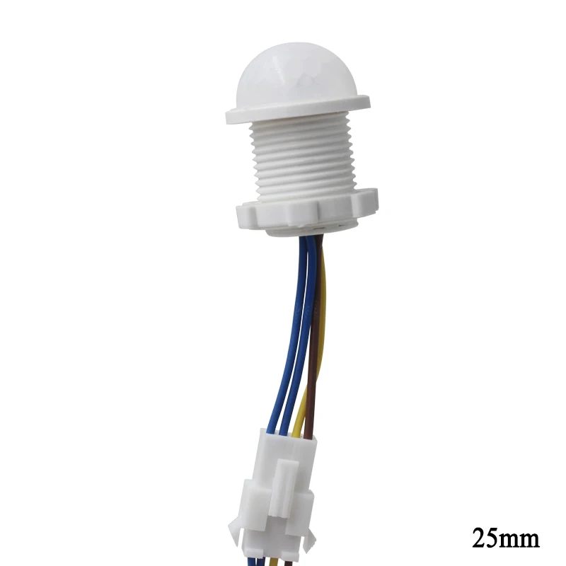 Not adjustable 1 шт. ПИР регулируемый инфракрасный датчик движения 40 мм детектор человеческого тела задержка времени Регулируемый переключатель для светодиодный осветительный прибор - Цвет: Not adjustable