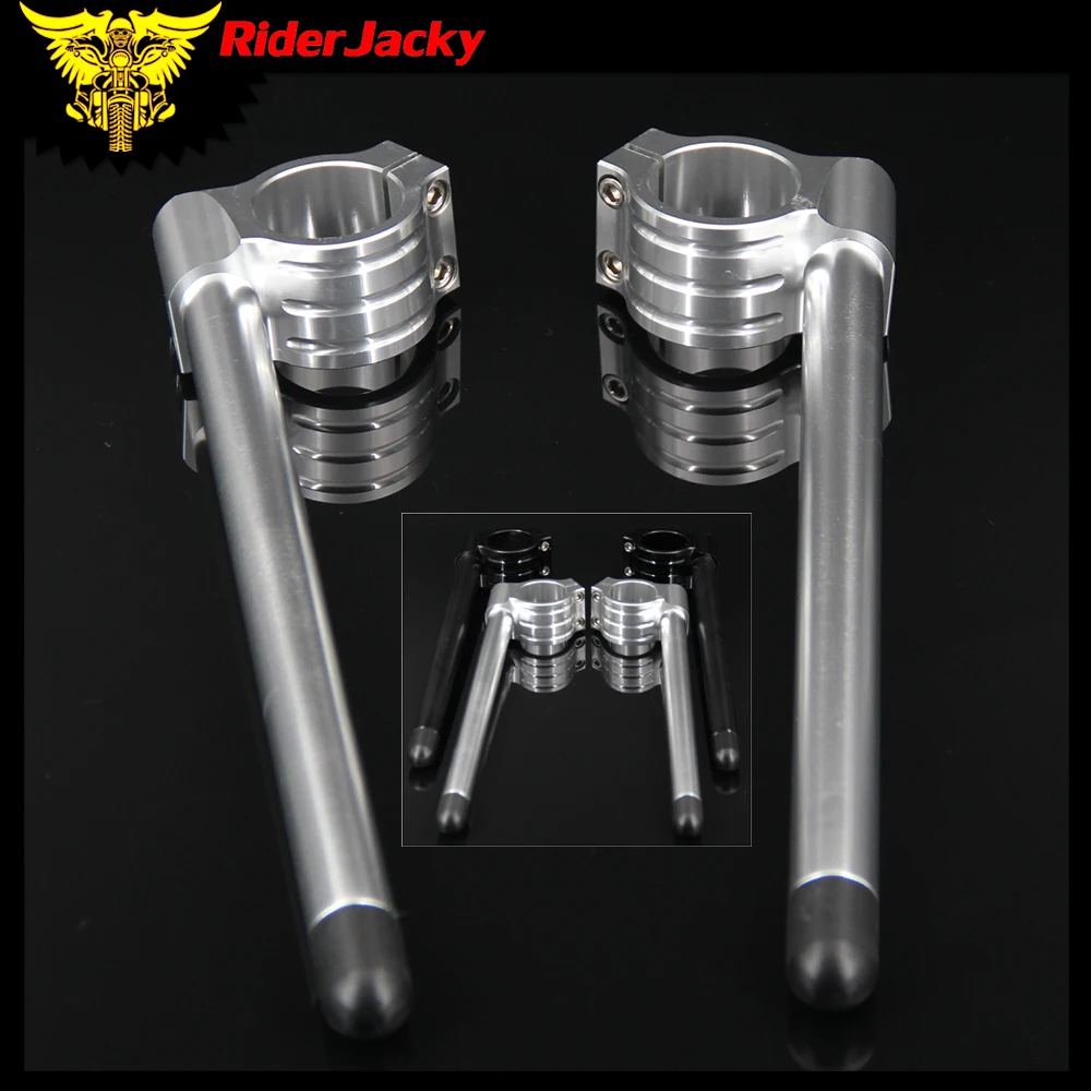 Manillar de la moto cicleta Racing CNC регулируемый 31/32/33/35/37/39/41 / 51 мм зажим на Bar Cafe Racer Moto |