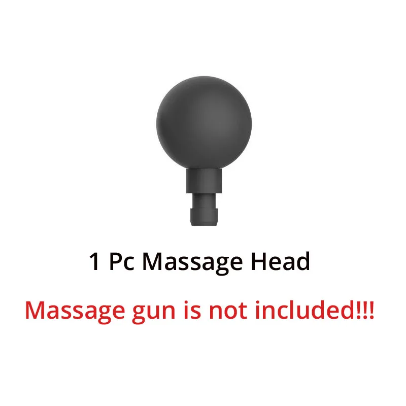 1 Pc Ball Head Мышечная терапия, насадки на пистолет для массажа, массажные головки для электрического массажера, расслабление тела, купирование боли - Цвет: 1 Pc Ball Head