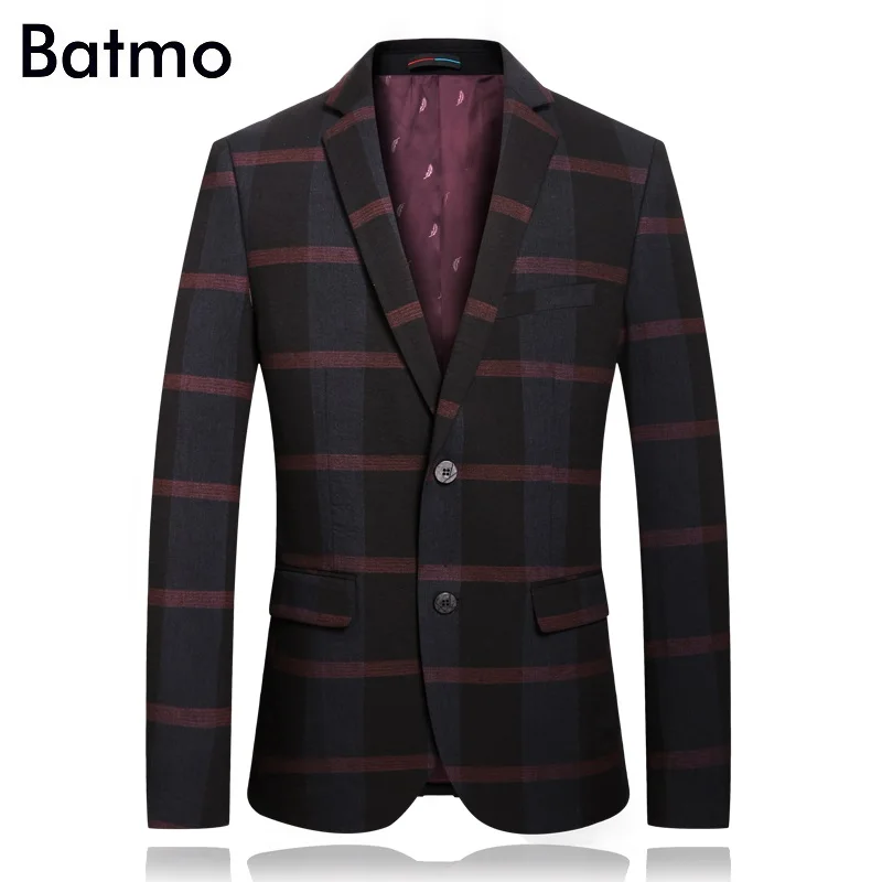 Batmo 2018 Новое поступление высококачественный клетчатый повседневный мужской