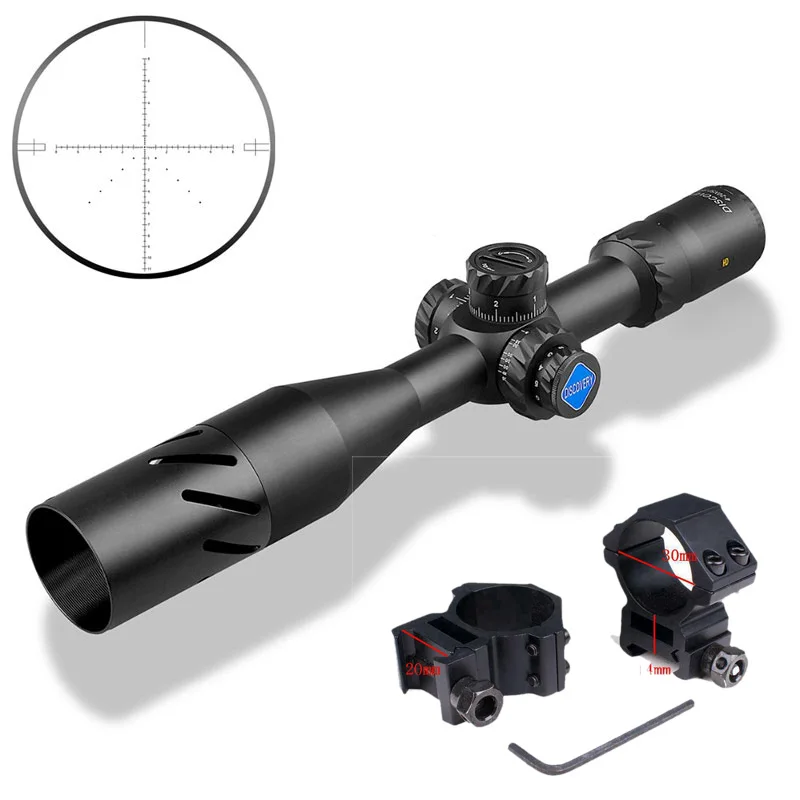 Discovery HD 5-25X50 SFIR тактические охотничьи прицелы дальняя съемка оптика водонепроницаемый с подсветкой сетка прицелы - Цвет: low picatinny 20mm