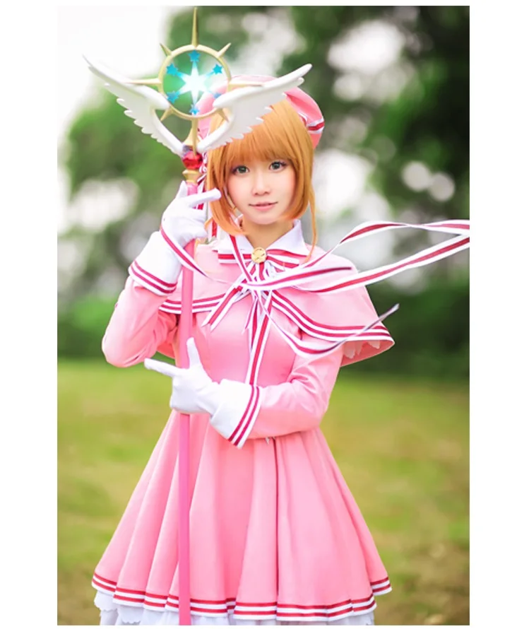 Новинка прозрачный зажим для карт Cardcaptor Sakura карнавальный костюм Kinomoto косплей
