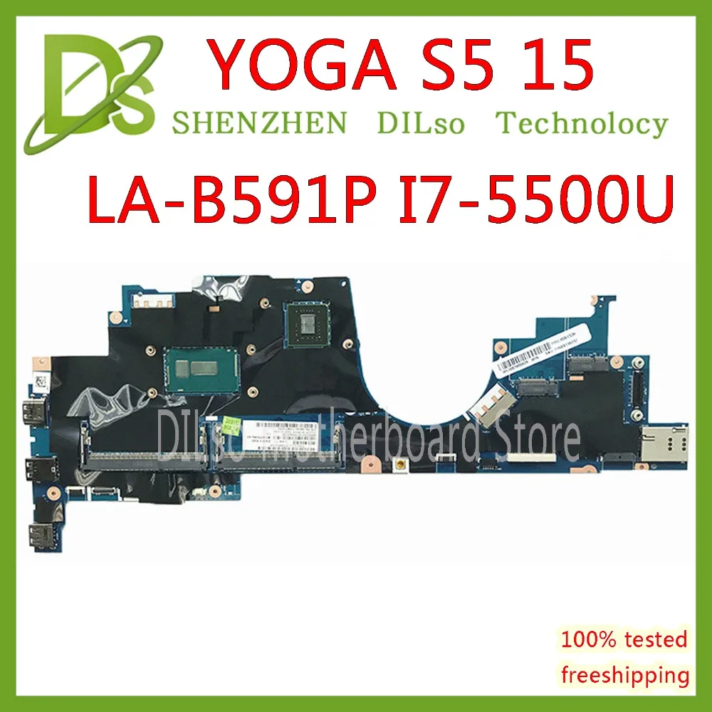 KEFU 00JT361 ZIUS1 LA B591P для Lenovo Thinkpad Yoga S5 15 материнская плата ноутбука I7 5500U с GT840M 4G