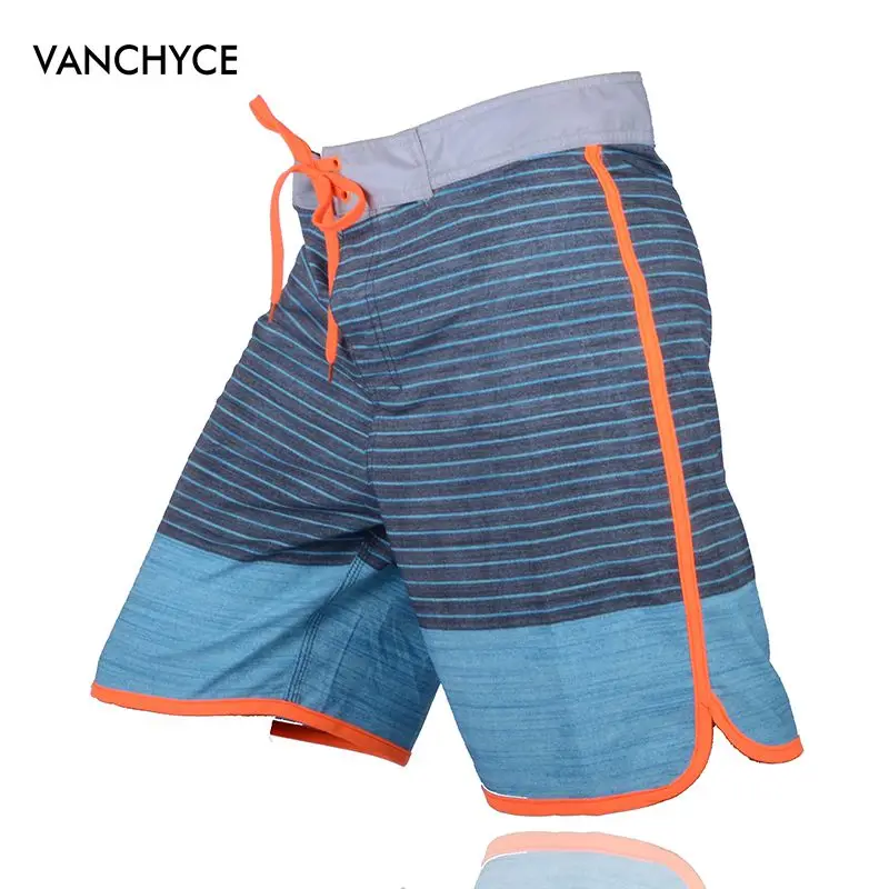 

VANCHYCE Gray Shorts Men Beach Shorts Men Bermuda Short Quick Dry Silver Mens Boardshorts Board Shorts Brand Swimwear Men