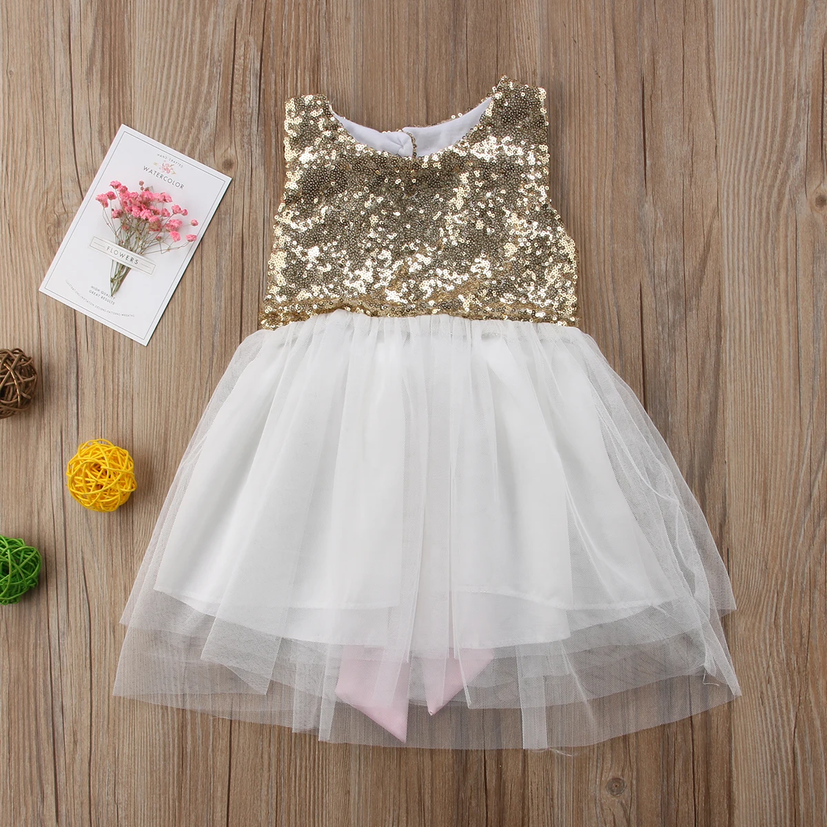 2018 new Flower Girl Dress Kids Baby Party Pageant Backless Sundress fashion sweet lovely summer wild cute CH | Детская одежда и