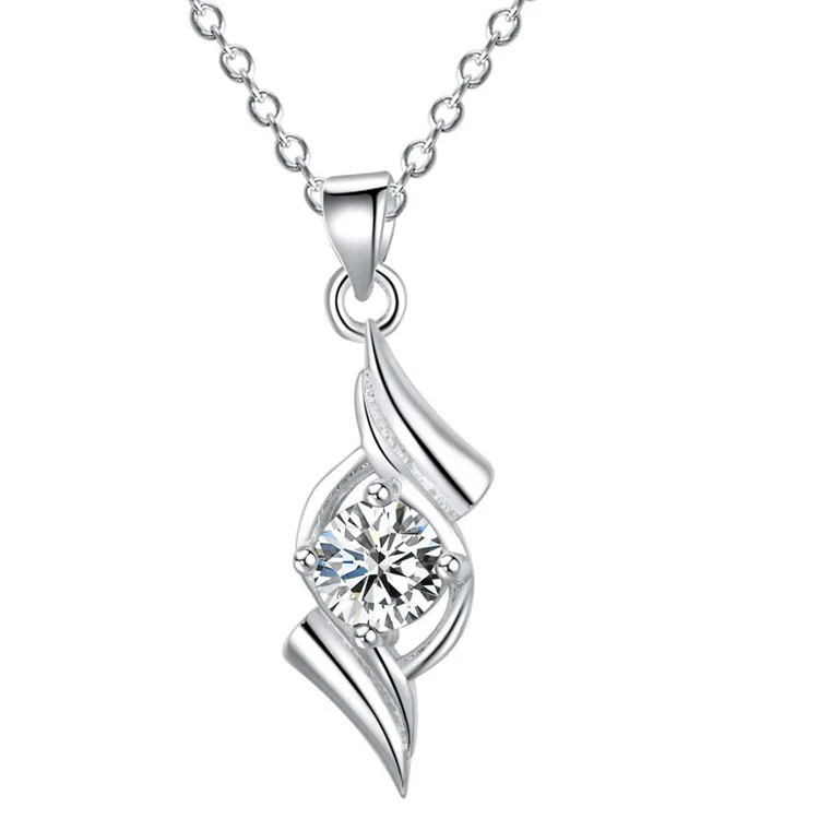 wholesale Wedding gift Nice silver plated Fashion jewelry chains necklace pendant 4 color WN-969 | Украшения и аксессуары