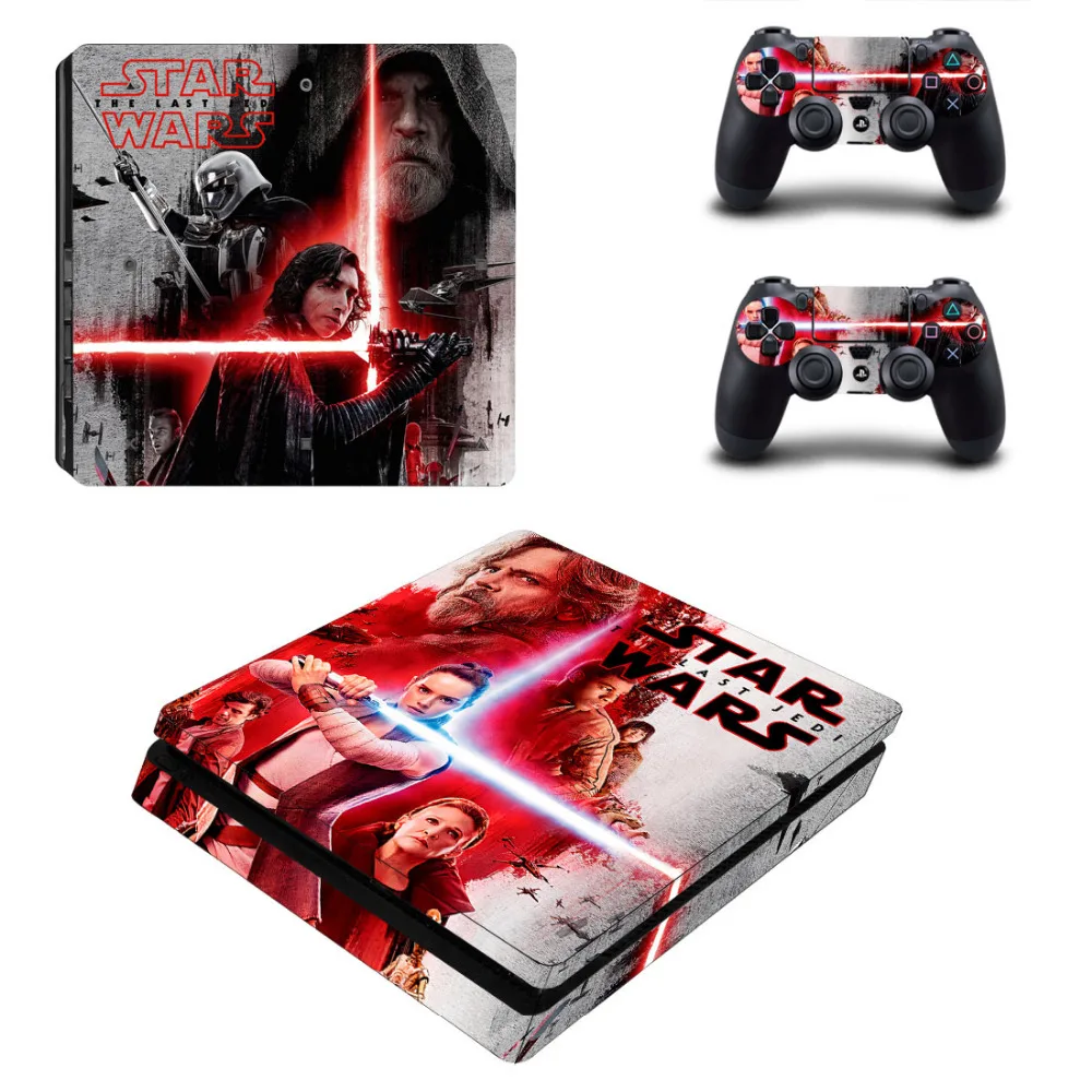 Звездные войны последний джедай PS4 тонкий стикер кожи для sony playstation 4 консоли и 2 контроллеров PS4 тонкий стикер кожи наклейка