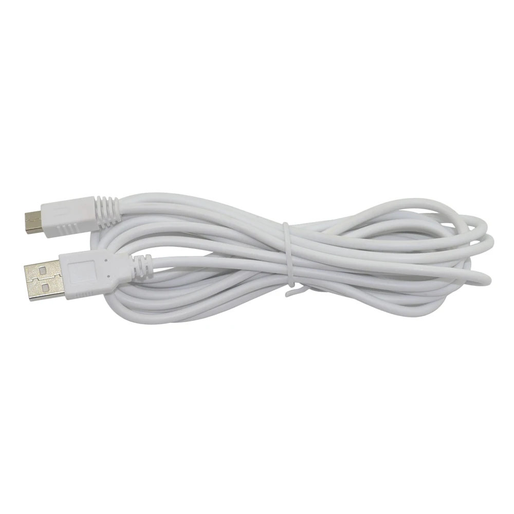 100 шт. 3 м 100% новый высококачественный белый USB кабель для зарядки и передачи