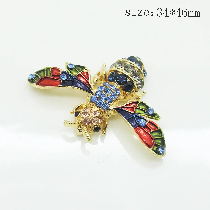 2 шт./партия Великолепная обувь в стиле ретро с украшением виде пчелы botones joyas hecho a