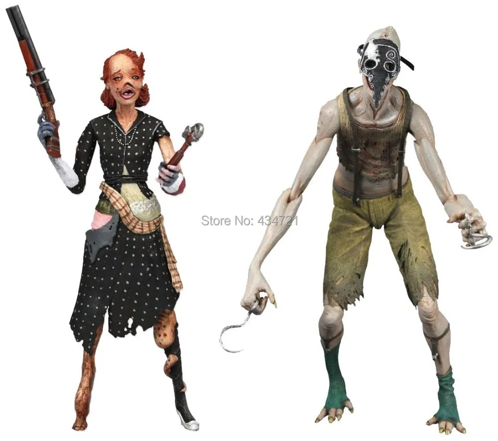 NECA BioShock 2 &quotгусеничные и леди Splicer&quot фигурку (2 шт) 7 &quotНовый Ni оригинальной