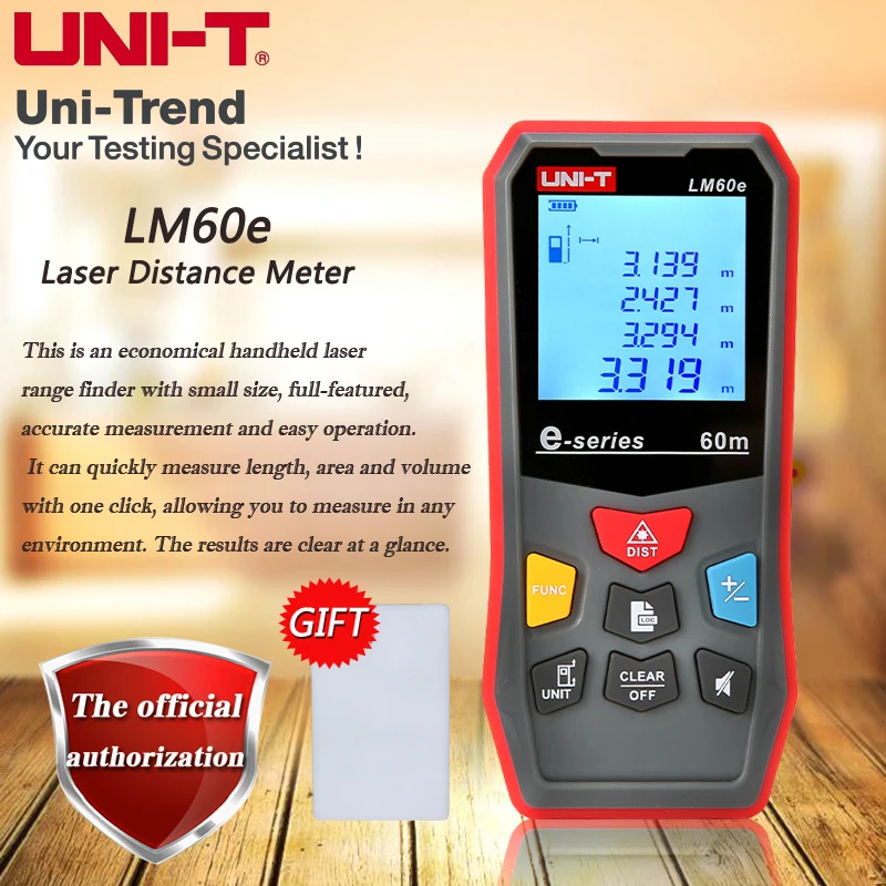 UNI T LM45e/LM60e лазерный дальномер 45 м/60 м Лазерная электронная линейка/прибор для