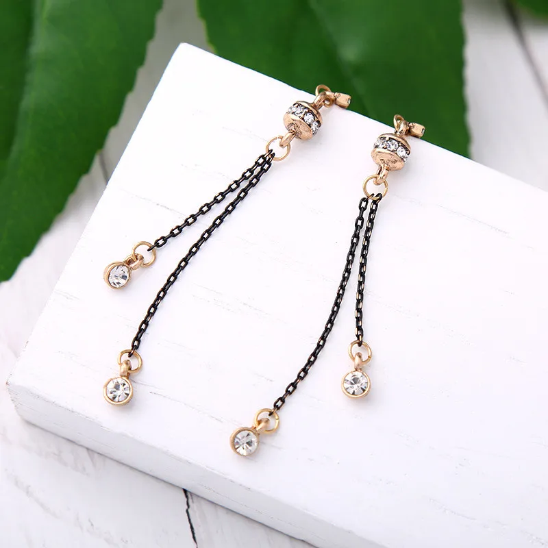 Fashion Multi-Color Crystal Drop Earrings Statement 2019 Women's Earring Retro Brincos Bohemia Wedding Party Jewelry | Украшения и