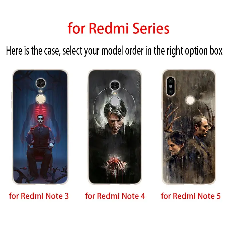 Ганнибал Мягкий чехол крышка для Xiaomi Redmi Примечание 8 iPhone 7 6 plus 5 iPad Pro 8a 7 6pro 6a s2 5a 4a 5 плюс y3 Coque Etui чехол для телефона чехол s