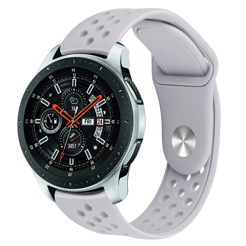 22 мм ремешок для часов samsung Galaxy Watch 46 мм ремешок для часов gear S3 классические часы huawei силиконовые спортивные часы с ремешком ремешок 91001 - Цвет ремешка: 5