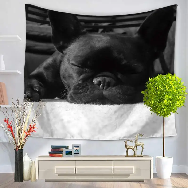 Гобелен с животными собаками настенный гобелен бохо покрывало пляжное полотенце