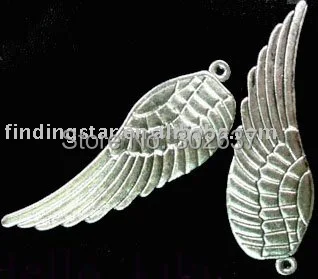 

FREE SHIPPING 60pcs Tibetan silver tercel wing drops 50x16mm A1279