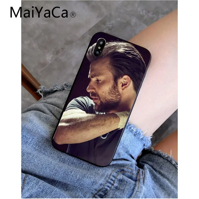 A8 MaiYaCa Chris Evans черный ТПУ Мягкий силиконовый чехол для телефона чехол для Apple iPhone 8 7 6 6S Plus X XS MAX 5 5S SE XR чехол - Цвет: A8