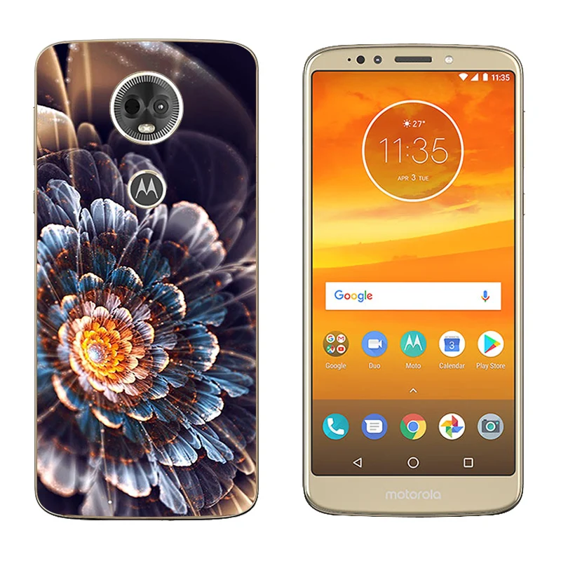 TPU Soft Silicone Coque for Motorola E5 Plus Back Phone Cover 6.0 inch MOTO E5Plus E 5 Const Printing Shell |