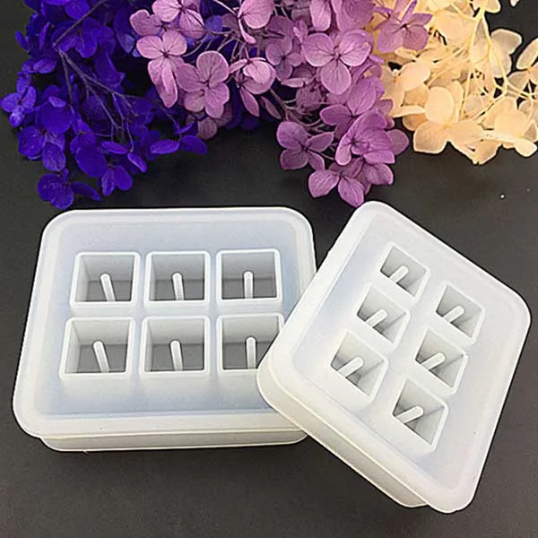 4Pcs Round Square Silicone Bead Mold Mould with Hanging Holes for Jewelry Pendant Bangle Bracelet Making DIY Hand Craft T | Украшения и