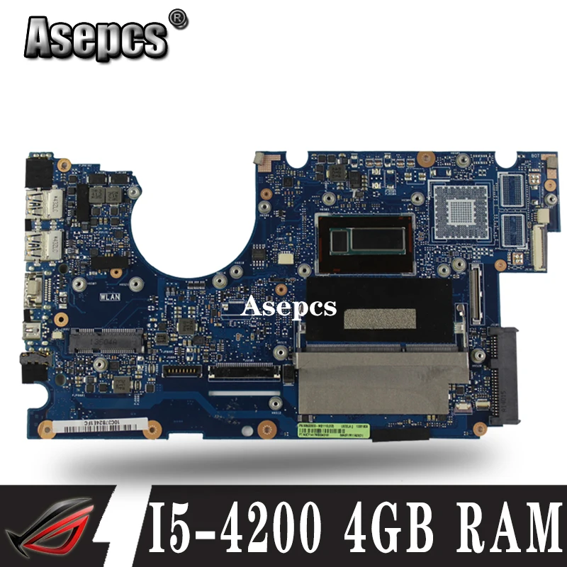 UX32LA I5 4200 процессор 4 Гб RAM материнская плата для For Asus UX32LN UX32L LN ноутбука